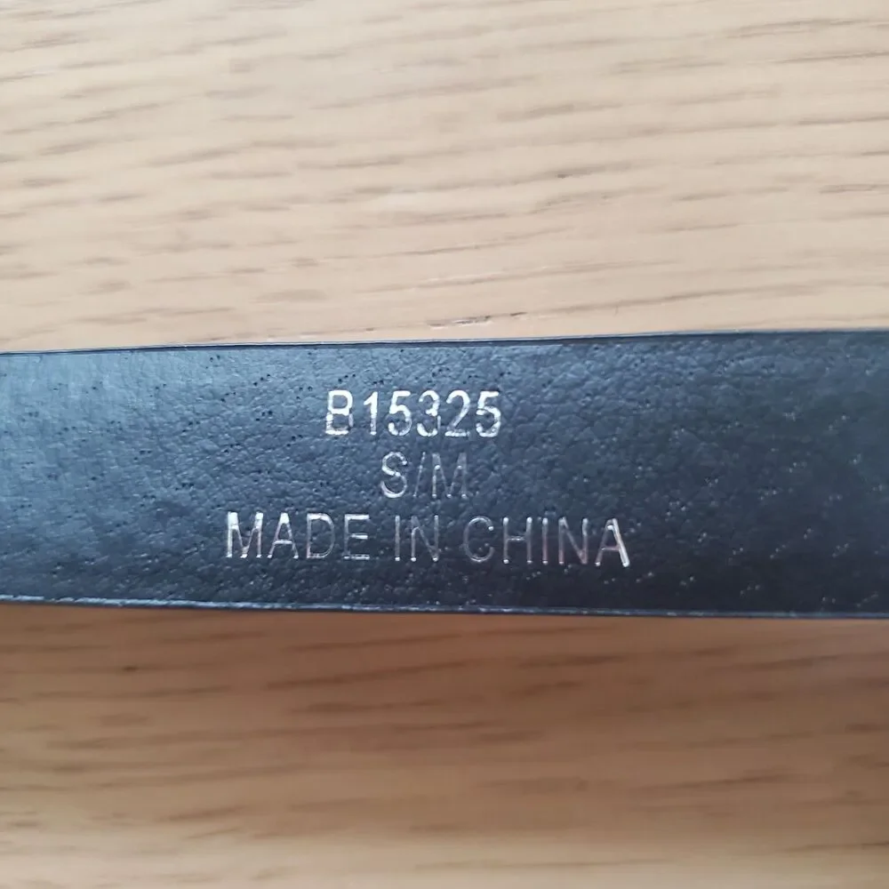 Unbranded Black & Gold Striped Belt